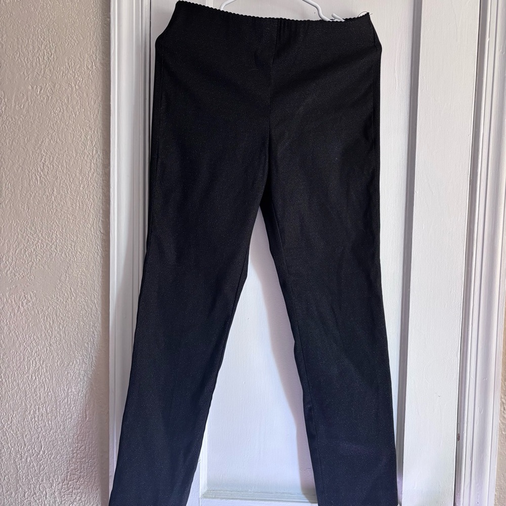 Elle Black sparkle Skinny Ankle Pants Size Medium